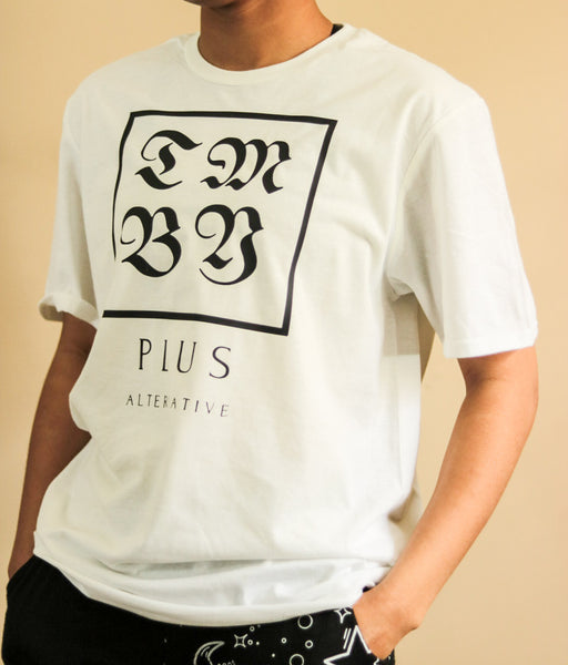 Old English Tee / White