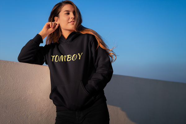 Tomboy Hoodie - Gold Lettering