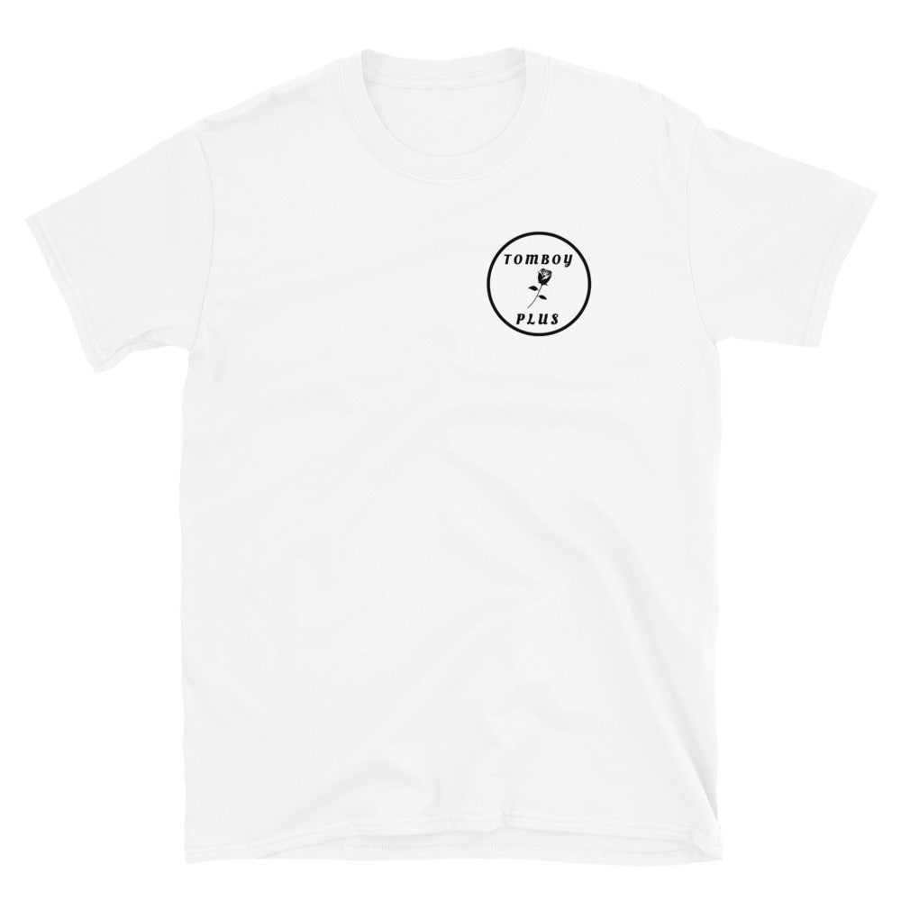 Rose Badge Tee - White/Black