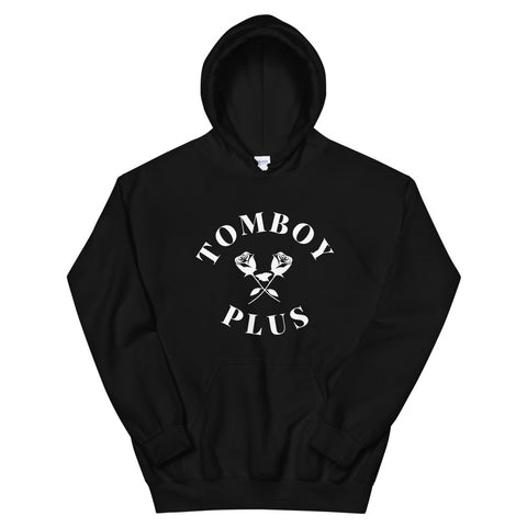 Dual Rose Hoodie - Black/White