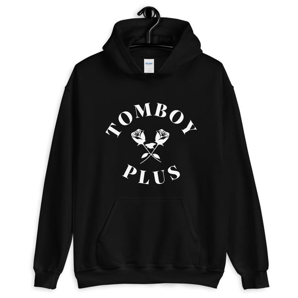 Dual Rose Hoodie - Black/White